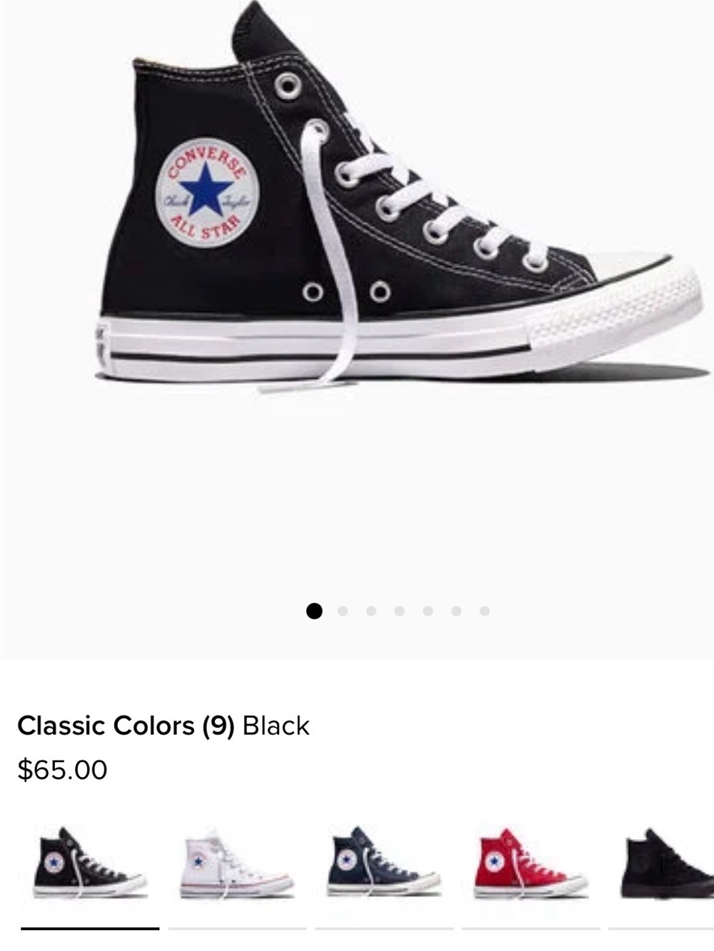 Converse Kids Black High Top Sneakers